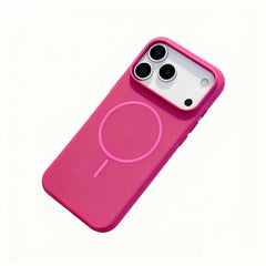 Hot Pink Magnetic MagSafe Shockproof Phone Case for iPhone
