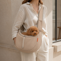 Crescent Pet Sling Bag - Lifestyle