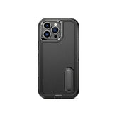 Full back view of heavy duty shockproof case with reinforced corners and matte finish.