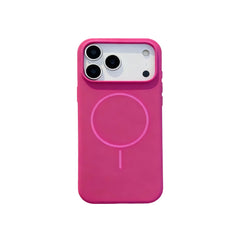 Hot Pink Magnetic MagSafe Shockproof Phone Case for iPhone