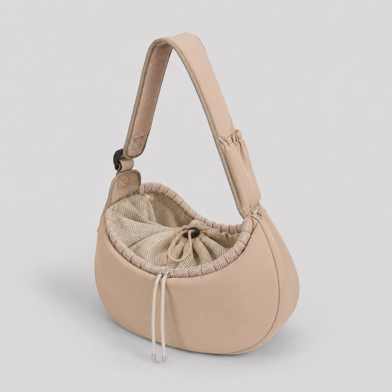 Crescent Pet Sling Bag - Side View