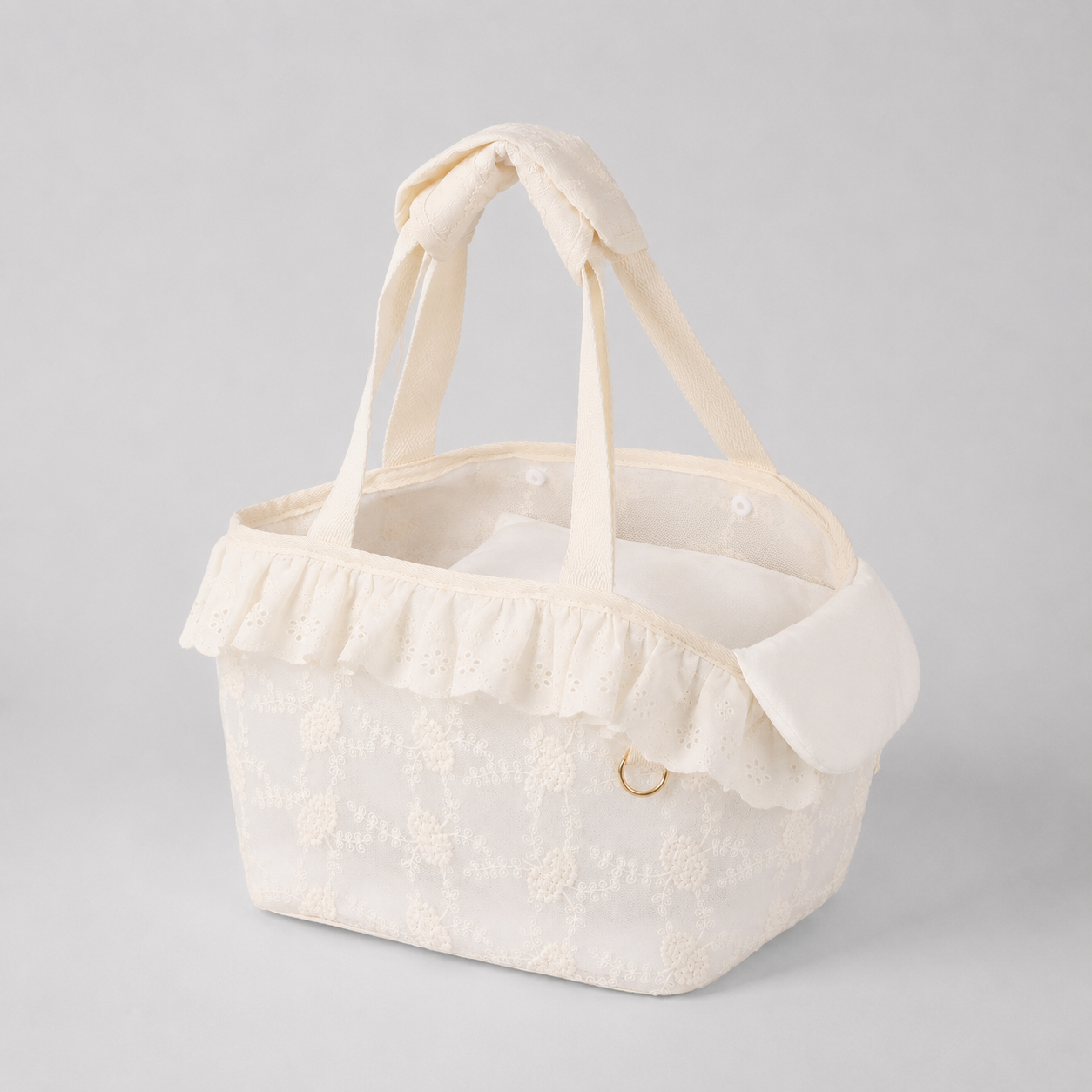 Lace Mini Pet Carrier - Side View