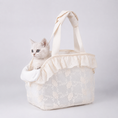 Lace Mini Pet Carrier - with Pet