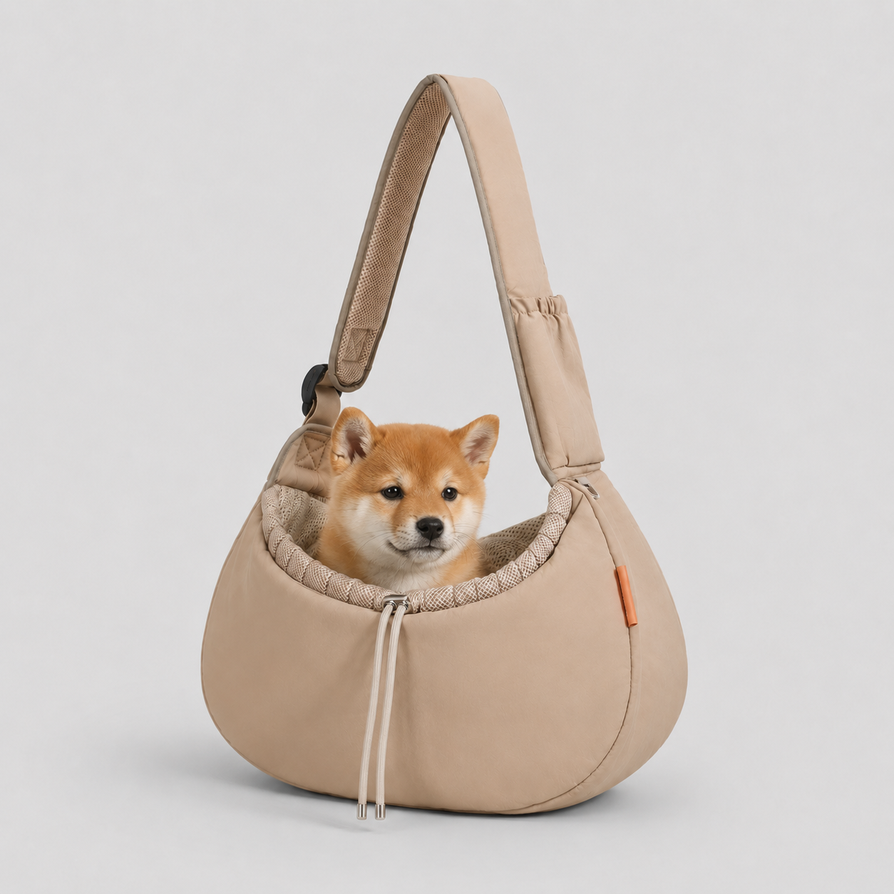 Crescent Pet Sling Bag - with Pet