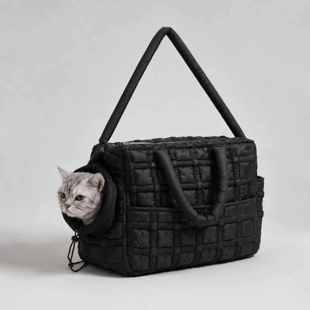 Puffer Pet Shoulder Bag - with Pet