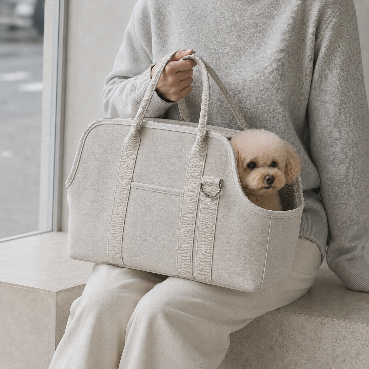 Canvas City Pet Tote Bag - Lifestyle
