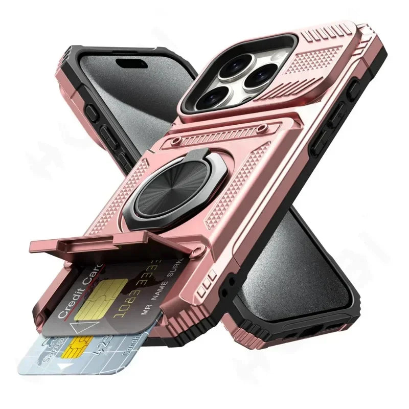 Rugged Armor Case with 360° Ring Kickstand